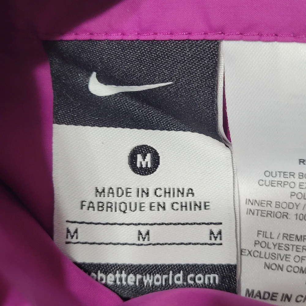 Nike Reversible Purple Puffer Vest